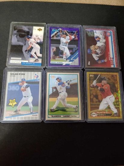 Sports card lot of 6