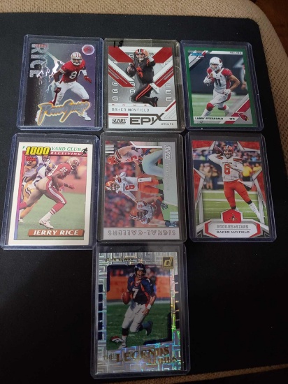 Sports card lot of 7