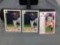 3 Card Lot of 1991 Upper Deck JEFF BAGWELL Astros ROOKIE Baseball Card