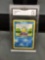 GMA Graded 1999 Pokemon Base Set Unlimited SQUIRTLE Trading Card - NM+ 7.5