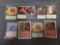 7 Count Lot of Vintage Magic the Gathering Gold Symbol Rare Cards from Collection