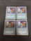 4 Count Lot of Vintage Magic the Gathering STASIS Revised Trading Cards - Playset