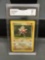 GMA Graded 1999 Pokemon Base Set Unlimited HITMONCHAN Holofoil Rare Card - NM 7