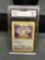 GMA Graded 1999 Pokemon Jungle MEOWTH Trading Card - NM-MT 8
