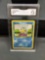 GMA Graded 1999 Pokemon Base Set Unlimited SQUIRTLE Trading Card - NM+ 7.5
