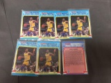 7 Card Lot of 1988-89 Fleer Stickers MAGIC JOHNSON Lakers Vintage Basketball Card