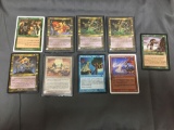 9 Card Lot of Vintage Magic the Gathering Cards - Gold Symbol Rares - Unresearched