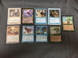 9 Card Lot of Vintage Magic the Gathering Cards - Gold Symbol Rares - Unresearched
