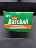 Factory Sealed 1987 Fleer Update Baseball Complete Set