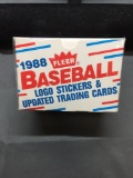 Factory Sealed 1988 Fleer Update Baseball Complete Set