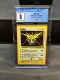 CGC Graded 2000 Pokemon Base 2 Set ZAPDOS Holofoil Rare Card - NM/Mint 8