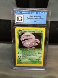 CGC Graded 2000 Pokemon Team Roccket DARK WEEZING Holofoil Rare Card - NM/Mint+ 8.5