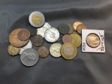 Mixed Lot of Foreign World Coins from Huge Estate Collection
