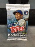Factory Sealed 2015 Topps Series I Baseball 10 Card Pack from Hobby Box