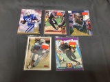 5 Card Lot of MARSHALL FAULK Colts Rams ROOKIE Football Cards