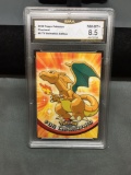 GMA Graded 2000 Pokemon Topps TV Animation Edition CHARIZARD Trading Card - NM-MT+ 8.5