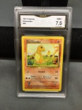 GMA Graded 1999 Pokemon Base Set Unlimited CHARMANDER Trading Card - NM+ 7.5