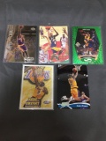 5 Card Lot of KOBE BRYANT Los Angeles Lakers Basketball Cards from Collection