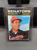 1971 Topps #380 TED WILLIAMS Senators Vintage Baseball Card