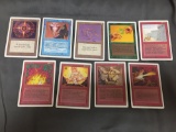 9 Card Lot of Vintage Magic the Gathering UNLIMITED Trading Cards from Collection