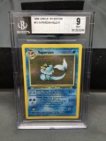 BGS Graded 1999 Pokemon Jungle 1st Edition VAPOREON Holofoil Rare Card - MINT 9