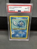 PSA Graded 1999 Pokemon Base Set Unlimited POLIWAG Trading Card 59/102 - GEM MINT 10