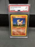 PSA Graded 1999 Pokemon Base Set Unlimited PONYTA Trading Card 60/102 - MINT 9