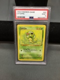 PSA Graded 1999 Pokemon Base Set Unlimited CATERPIE Trading Card 45/102 - MINT 9