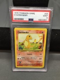 PSA Graded 1999 Pokemon Base Set Unlimited CHARMANDER Trading Card 46/102 - MINT 9