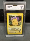 GMA Graded 1999 Pokemon Base Set Unlimited PIKACHU Yellow Cheeks Trading Card - EX-NM 6