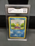 GMA Graded 1999 Pokemon Base Set Unlimited SQUIRTLE Trading Card - NM-MT+ 8.5