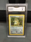 GMA Graded 1999 Pokemon Jungle KANGASKHAN Holofoil Rare Trading Card - MINT 9