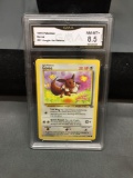 GMA Graded 1999 Pokemon Jungle EEVEE Trading Card - NM-MT+ 8.5