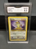 GMA Graded 1999 Pokemon Jungle MEOWTH Trading Card - NM-MT+ 8.5