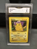 GMA Graded 1999 Pokemon Base Set Unlimited PIKACHU Trading Card - EX 5