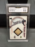GMA Graded 2001 UD Sweet Spot KEN GRIFFEY JR. Reds Game Bat Relic Baseball Card - NM-MT+ 8.5