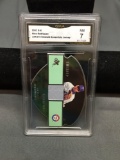 GMA Graded 2003 Fleer E-X Emerald Essentials ALEX RODRIGUEZ Rangers Jersey Baseball Card /375 - NM 7