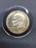 1976 United States Eisenhower Silver Proof Dollar Coin - 40% Silver Coin in Acrylic Holder