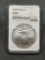 NGC Graded 2009 United States 1 Ounce .999 Fine Silver American Eagle Coin - MS 69