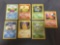 7 Card Lot of Vintage Pokemon Base Set Starters & Evolutions - Squirtle, Pikachu, Charmander & More!