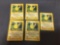 5 Card Lot of Pokemon Jungle PIKACHU Trading Cards from Collection