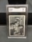 GMA Graded 1990 Score Black & White BO JACKSON Royals Baseball Card - NM 7