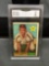 GMA Graded 1961 Topps #416 DICK HOWSER Athletics Vintage Baseball Card - EX 5