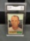 GMA Graded 1961 Topps #444 JOE NUXHALL Athletics Vintage Baseball Card - NM+ 7.5