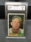 GMA Graded 1961 Topps #422 BUD DALEY Athletics Vintage Baseball Card - EX-NM 6