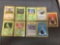 9 Count Lot of Vintage Pokemon Base Set 1st Edition Trading Cards - WOW from Estate