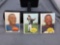 3 Card Lot of 1960 Topps Vintage Football Cards from Estate Collection