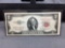 1953-A United States Jefferson $2 Red Seal Bill Currency Note from Estate