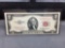 1953-A United States Jefferson $2 Red Seal Bill Currency Note from Estate