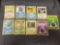 9 Count Lot of Vintage Pokemon Base Set 1st Edition Trading Cards - WOW from Estate